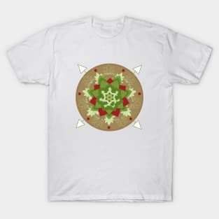 Cinnamon and Cranberry Mandala T-Shirt